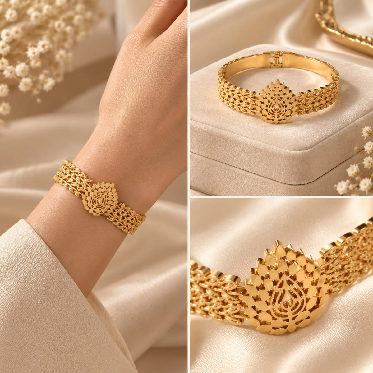 Noorara Woven Gold Bracelet